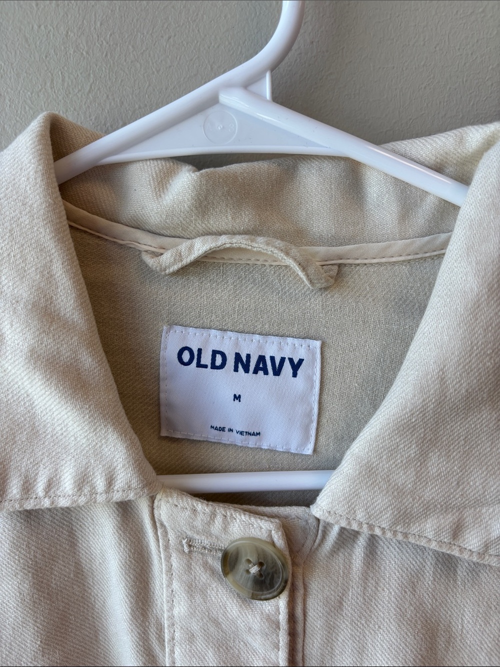 Old Navy Cream Cropped Jacket - Picture 2 of 7